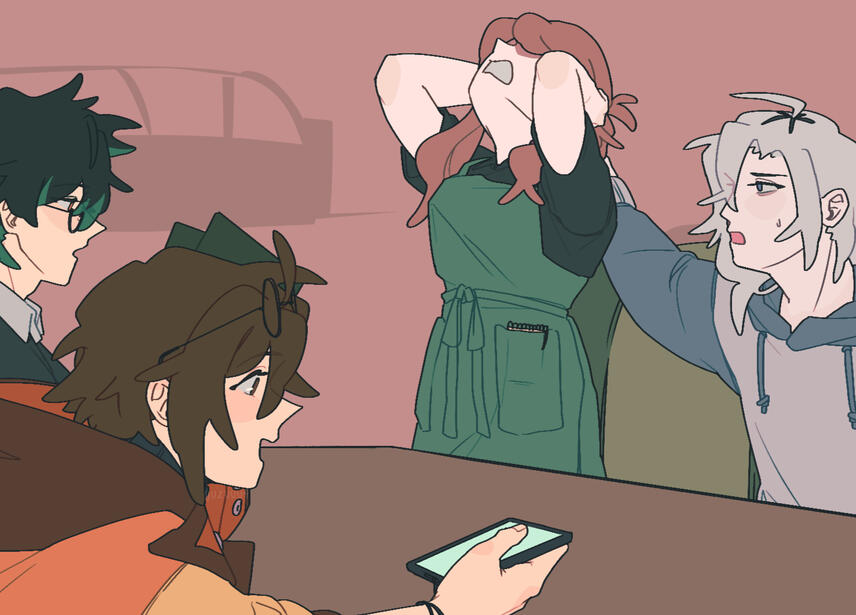 Syl, Renji, Aria, and Klei (Original Characters)