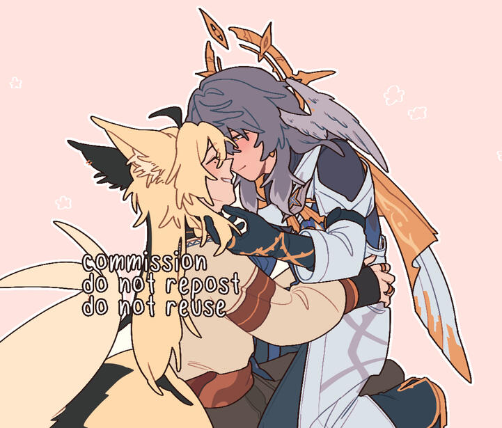 [Commission] An original character and Sunday from Honkai: Star Rail